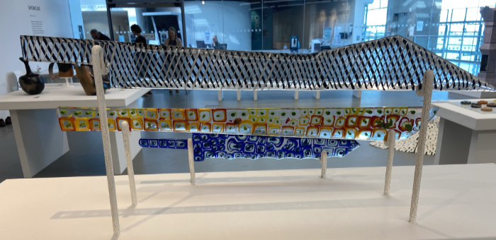 Glass installation by Aaron Beck