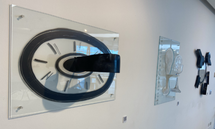 Glass installation by Mary Watson