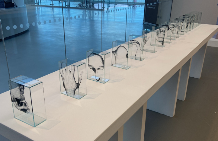 Wei Ding glass installation.