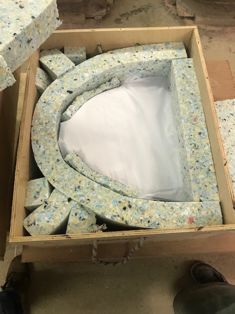 Solution to pack glass.