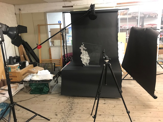 Colin Reid's photography set-up.