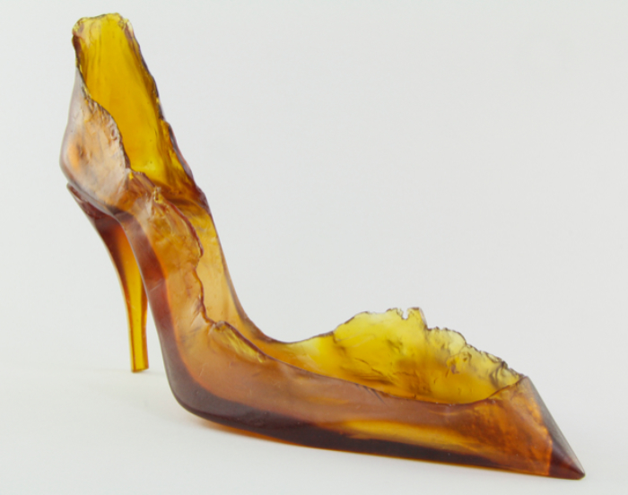 Glass shoe called Walk of Shame