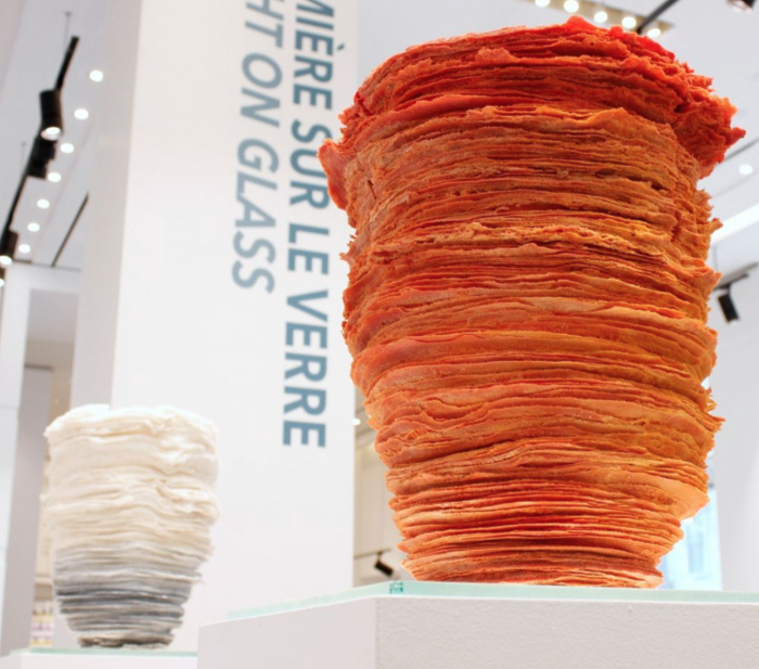 Cheryl Wilson-Smith's glass sculpture Seeking Warmth.