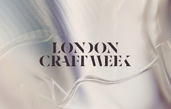 London Craft Week words against an abstract background
