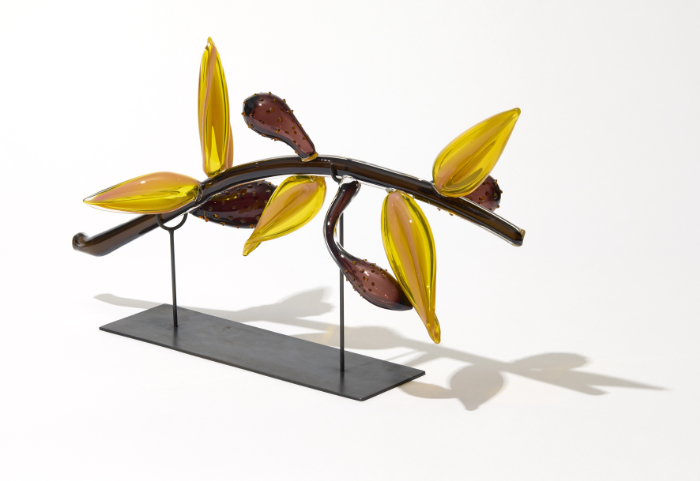 Sculpted blown glass piece called 'Splendour' as part of the Fantasy Plants series.