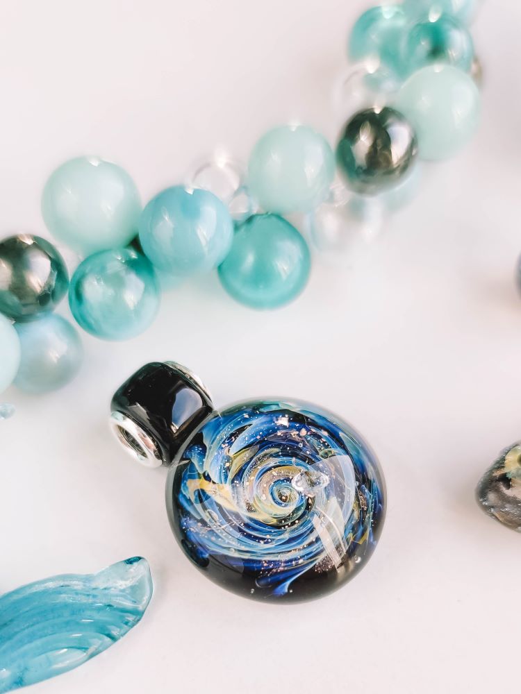 Glass galaxy pendant Glass galaxy pendant