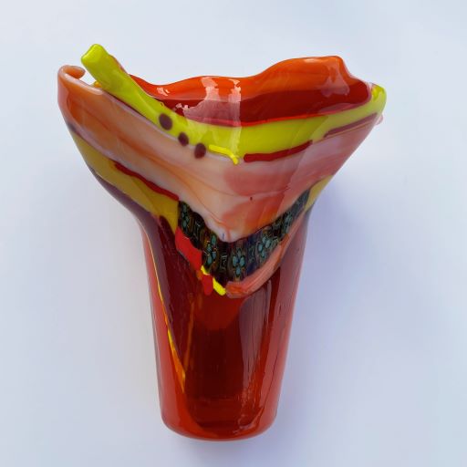 Orange Curly Vase, Smile Edition