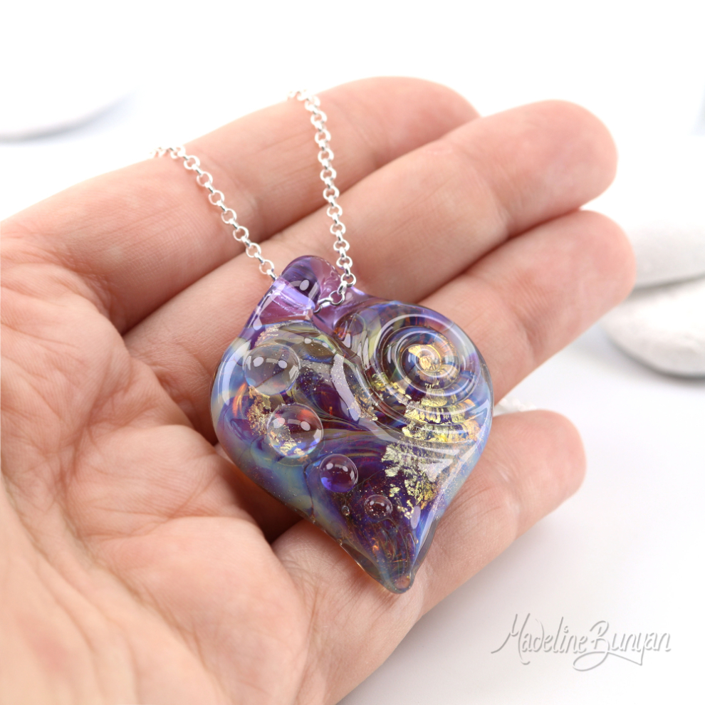 Glass Heart Pendant Glass Heart Pendant