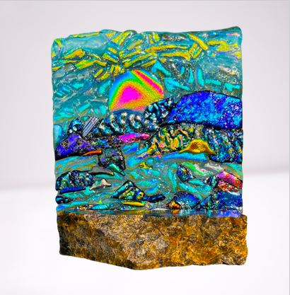 Riverscape in Dichroic Glass