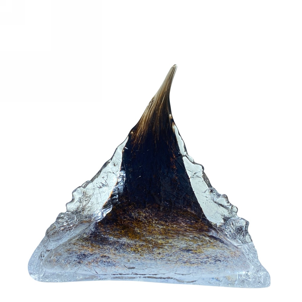 Svalbard Icy Mountain in Bronze and Snow Svalbard Icy Mountain in Bronze and Snow